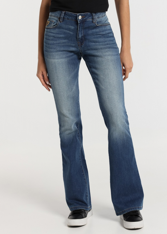 Jeans Coupe évasé - Taille basse  |Tailles en pouces