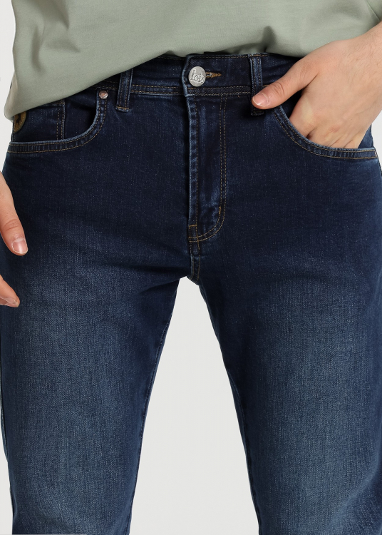 Jeans Coupe Régulière - Taille Moyenne cinq poches