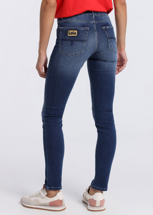 Jeans Skinny Taille basse élastiques Premium bleu | Bleu