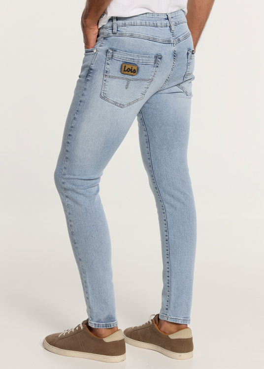 Jeans Coupe Skinny bleach- Taille Moyenne  |Tailles en pouces | Bleu