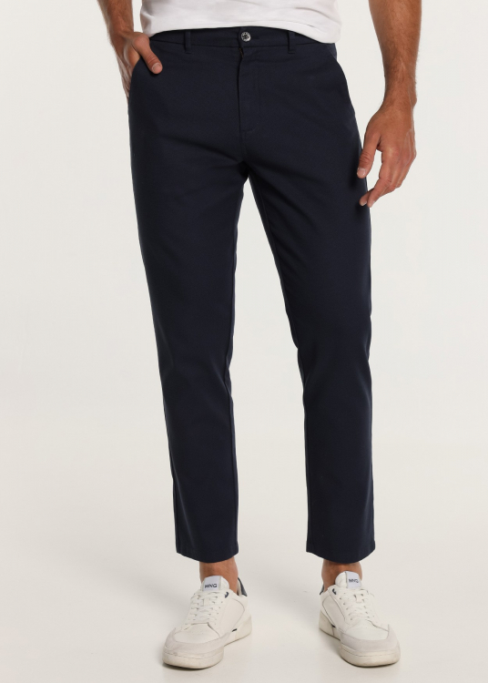 Pantalon chino Coupe Slim - Taille Moyenne quatre poches |Tailles en pouces | Noir
