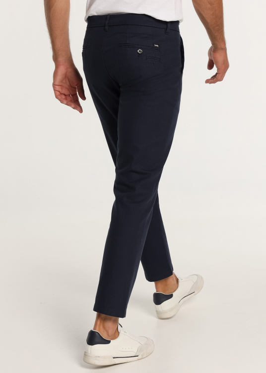 Pantalon chino Coupe Slim - Taille Moyenne quatre poches |Tailles en pouces | Noir