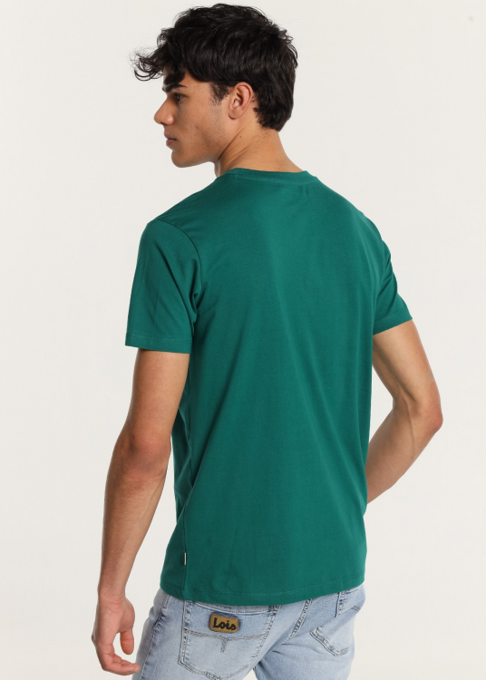 T-Shirt manche courte avec Graphique craquelé | Vert