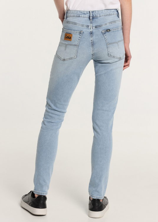 Jeans Clair délavé Coupe Skinny- Taille basse |Tailles en pouces | Bleu