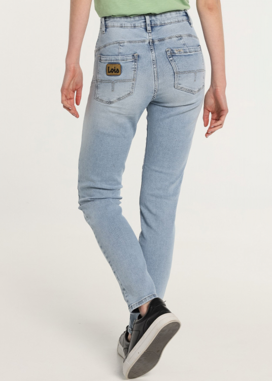 Jeans push up Coupe Skinny- Taille basse Clair délavé |Tailles en pouces