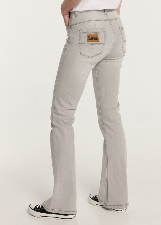 Jeans push up évasé - Taille Moyenne Lavage gris |Tailles en pouces | Gris